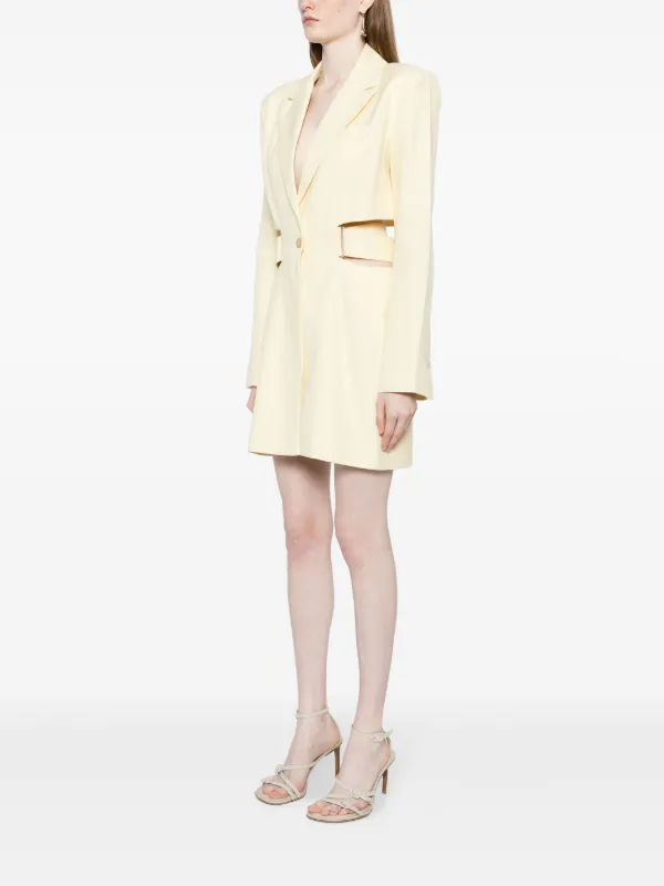 Jacquemus La Robe Bari Blazer Minidress | Yellow | FARFETCH