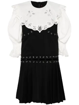 Chopova Lowena レースアップ ミニドレス | ホワイト | FARFETCH JP