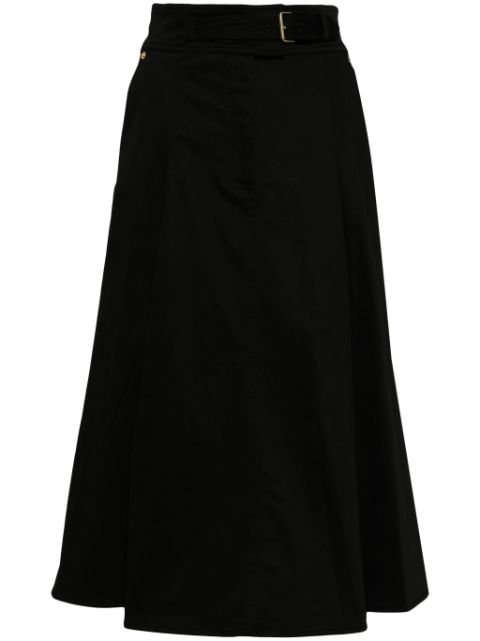 Carolina Herrera pleated cotton midi skirt Women