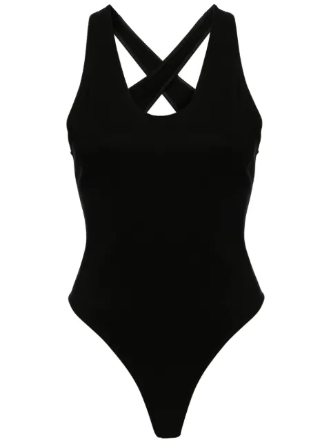 Alaïa crisscross-back bodysuit