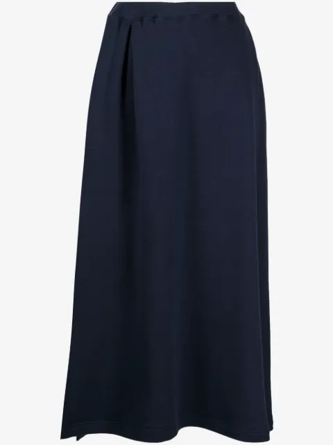 Yohji Yamamoto high-waist pleated midi skirt