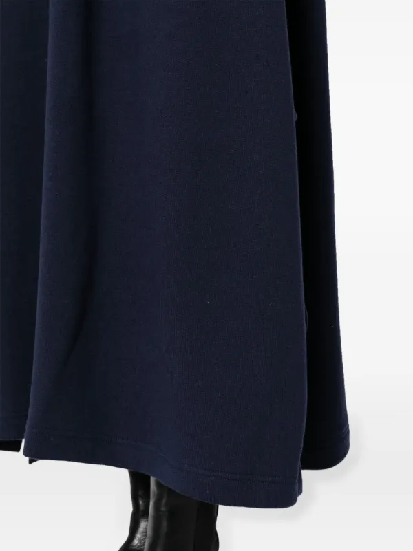Yohji Yamamoto high-waist Pleated Midi Skirt | Blue | FARFETCH