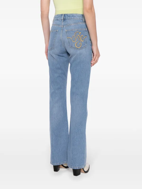 Stockholm Surfboard Club high-rise Flared Jeans | Blue