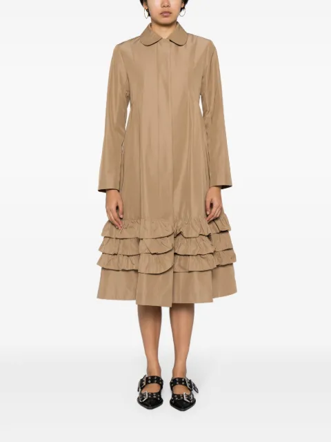 Molly Goddard Lacey ruffle-trim twill coat MGPS2402LACEYCOAT - 1