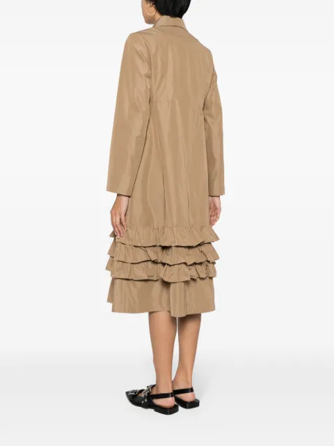 Molly Goddard Lacey ruffle-trim twill coat MGPS2402LACEYCOAT - 3