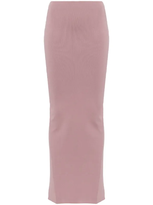 Rick Owens Tank Column Maxi Skirt in Pink