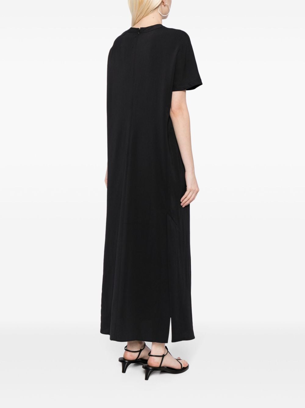 Shop Studio Nicholson T-shirt Maxi Dress In Black