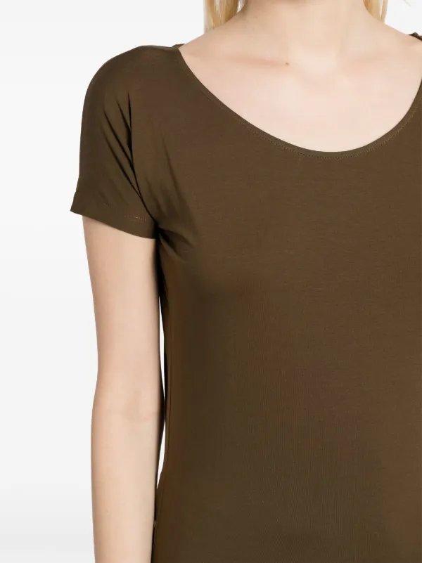LEMAIRE U-neck T-shirt | Brown | FARFETCH