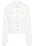 Courrèges long-sleeve denim jacket - White