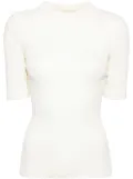 KHAITE The Ange wool-blend top - White