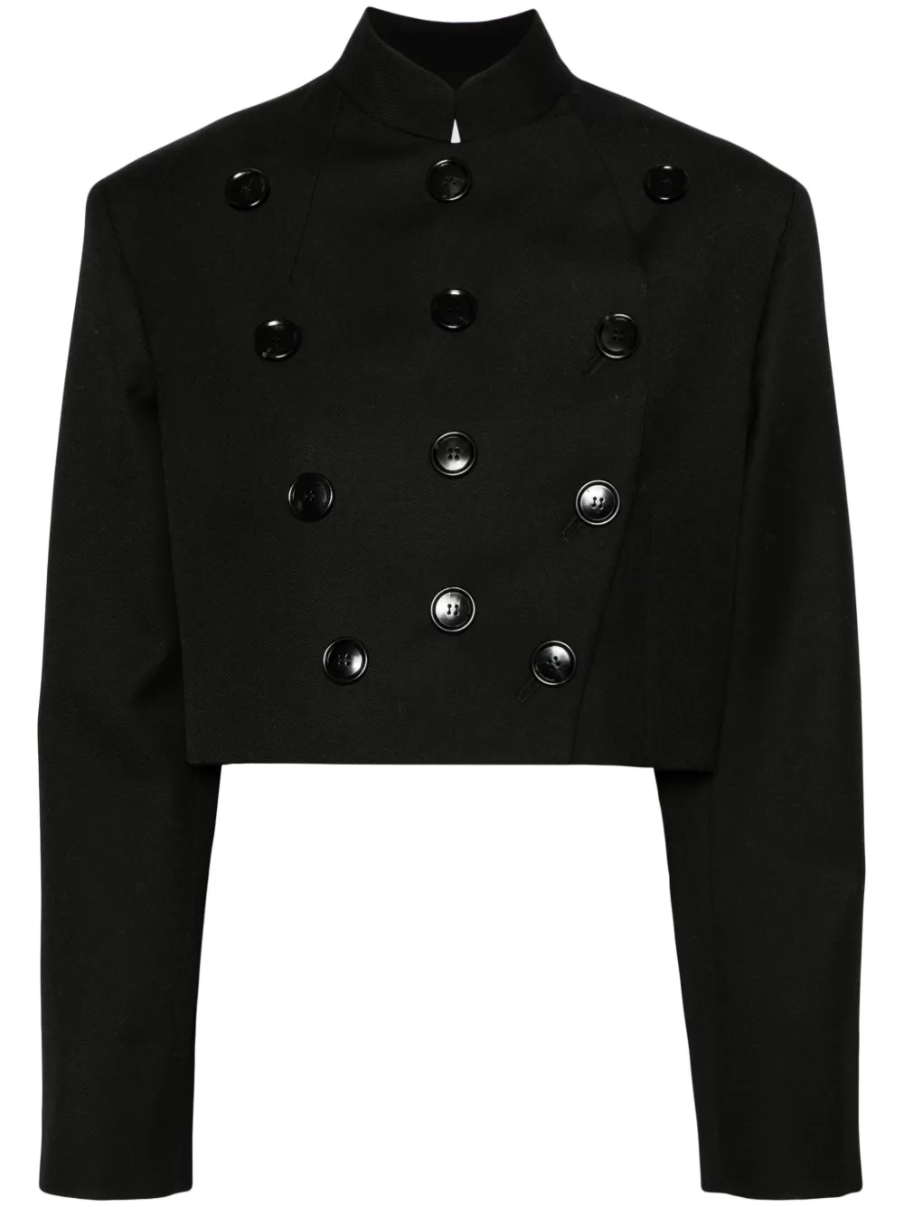 Alaïa double-breasted cropped jacket | Black | Image 1