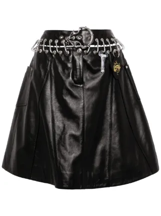Chopova Lowena カラビナ レザーミニスカート - Farfetch 