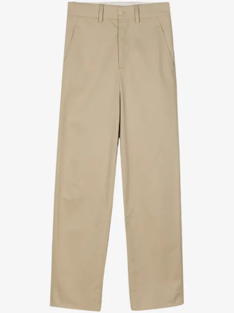 BODE high-rise straight-leg cotton trousers