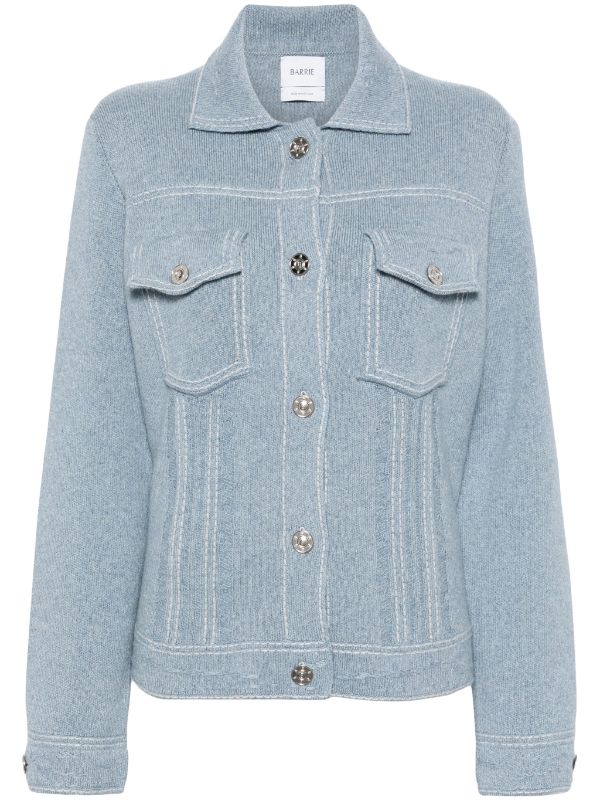 Denim & Co. Comfy Knit Button Jacket with Contrast Stitching – Wholesale  Bidder