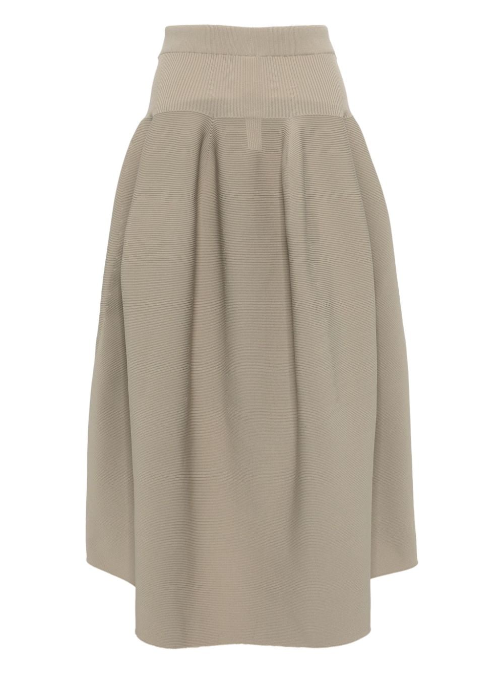 Shop Cfcl Pottery Curved-hem Skirt In Brown
