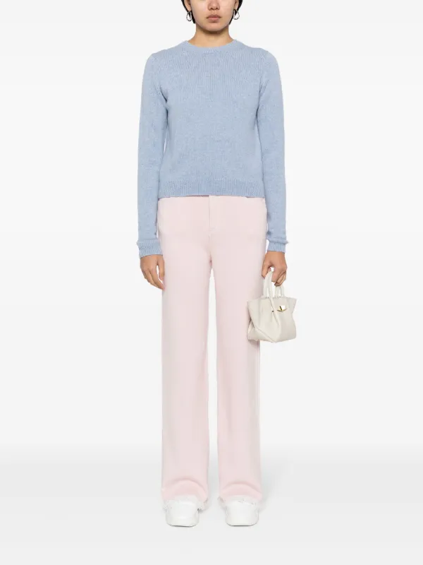 Barrie Pantalones De Punto Anchos Rosa FARFETCH ES