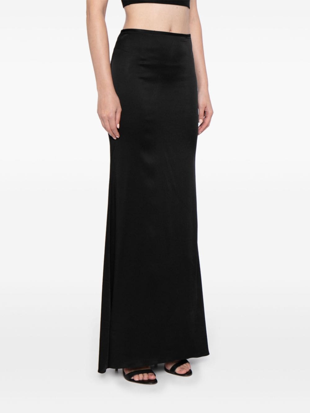 Shop Giuseppe Di Morabito High-waist A-line Maxi Skirt In Black