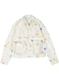 Collina Strada Bloom Doodle cotton twill jacket - Yellow