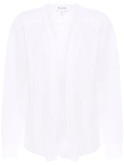 Alaïa sheer stripe cardigan