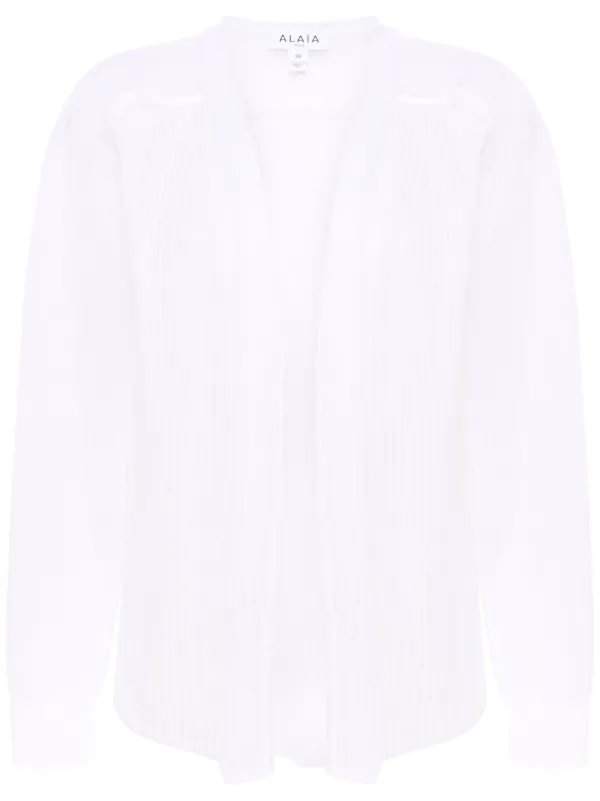 【Alia】 stripe sheer cardigan stripe sheer cardigan (japan made) – Alia