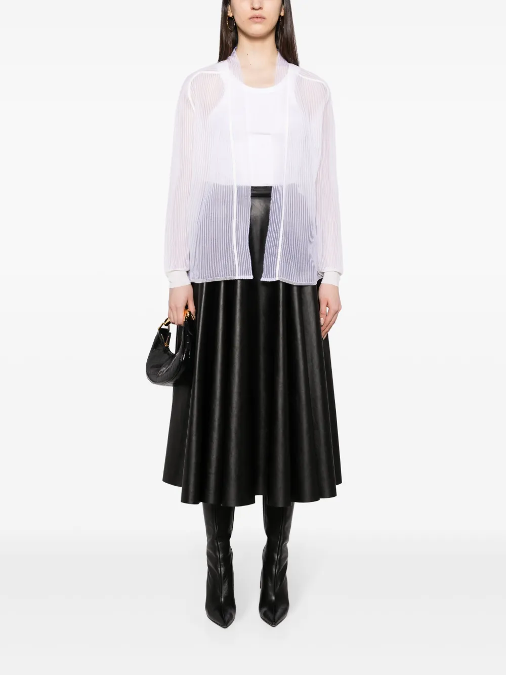 Alaïa sheer stripe cardigan | Cardigans | Image 2