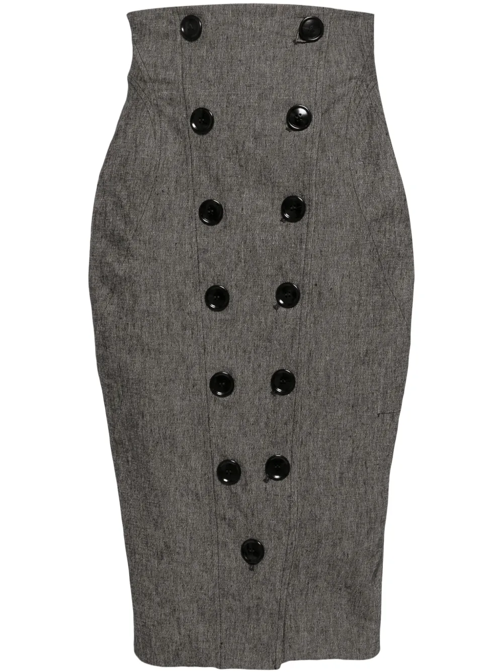 Alaïa buttoned pencil skirt | Grey | Image 1