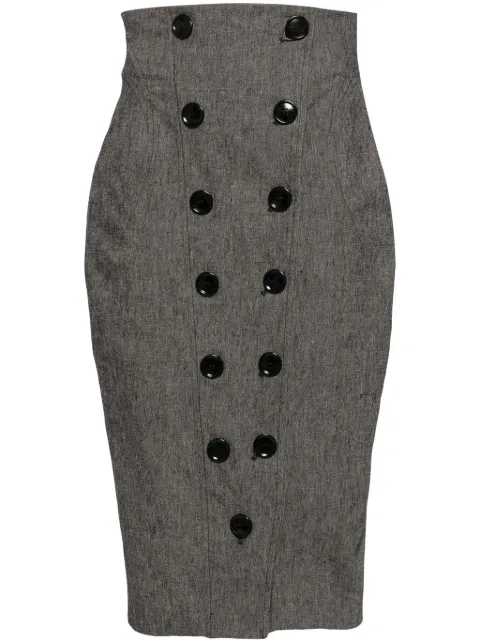 Alaïa buttoned pencil skirt