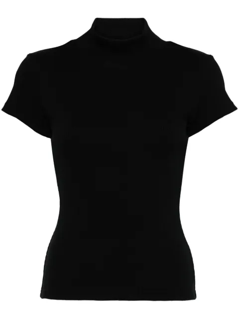 Alaïa mock-neck jersey T-shirt