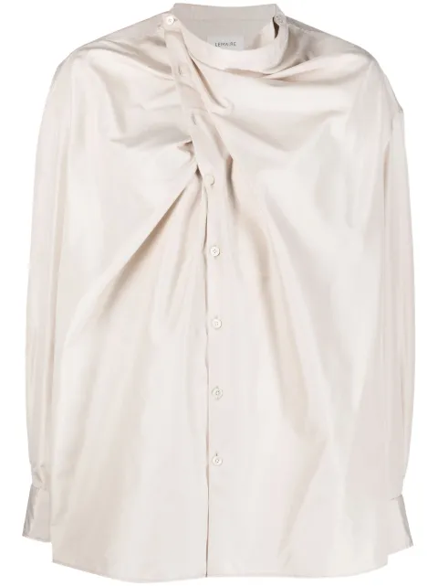 LEMAIRE camisa de seda drapeada