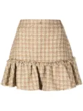 TWINSET A-line bouclé skirt - Gold