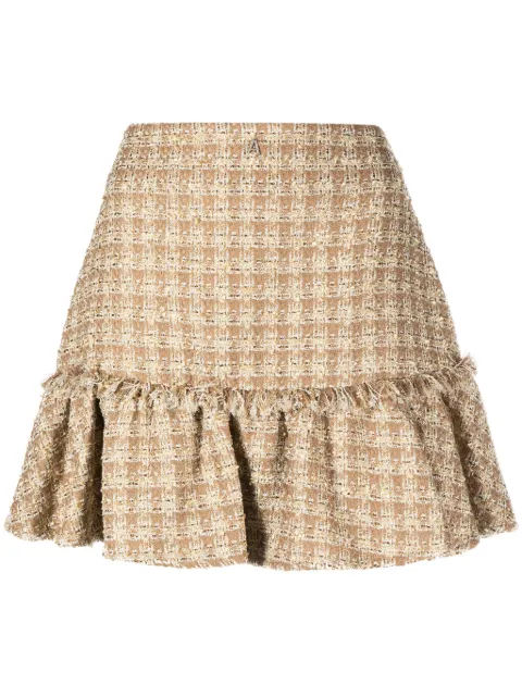 TWINSET falda de bouclé acampanada