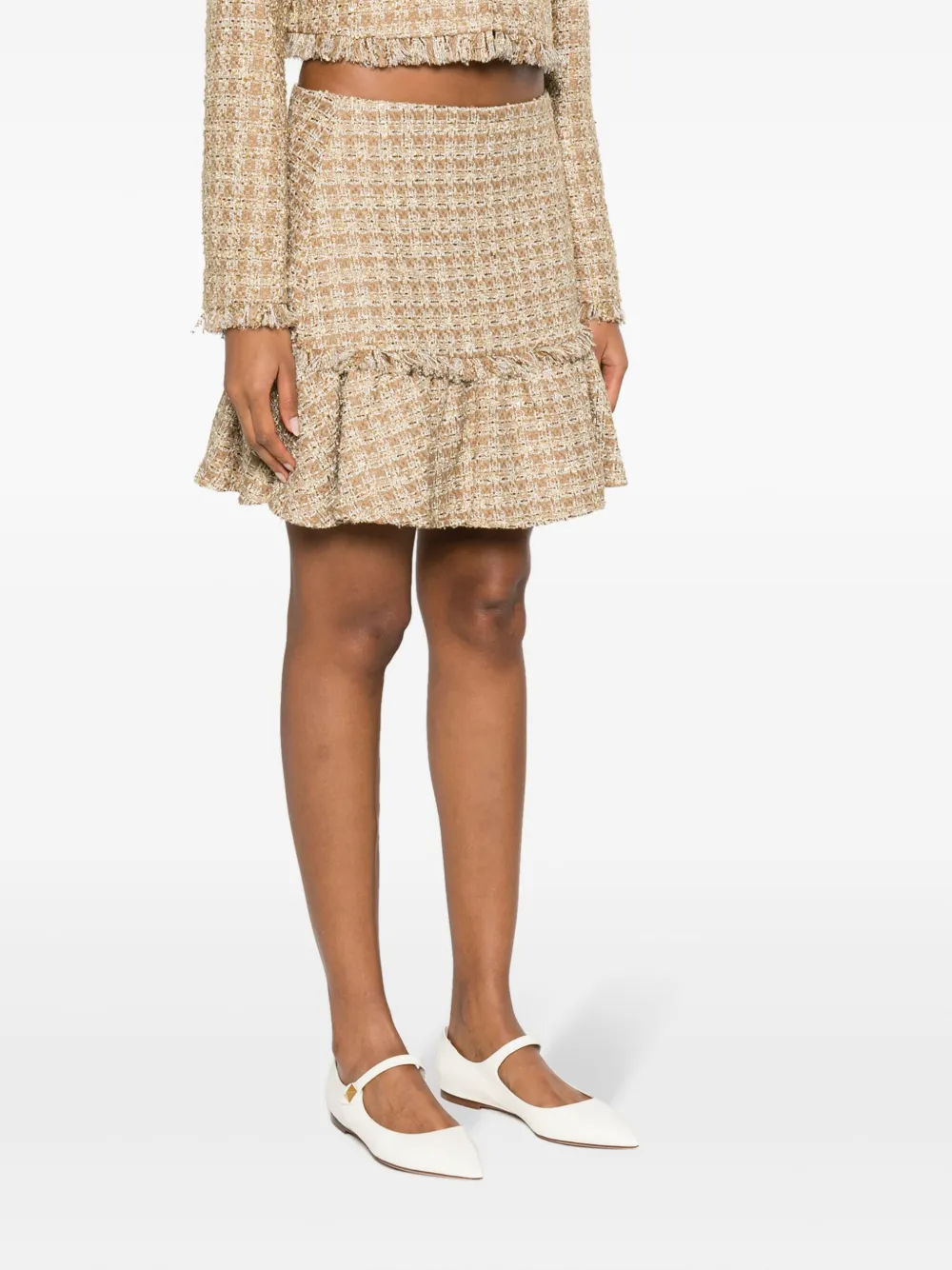 TWINSET Rok met A-lijn Goud