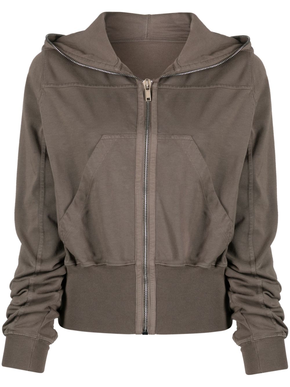 Rick Owens Drkshdw Gimp Hooded Cardigan In Grau