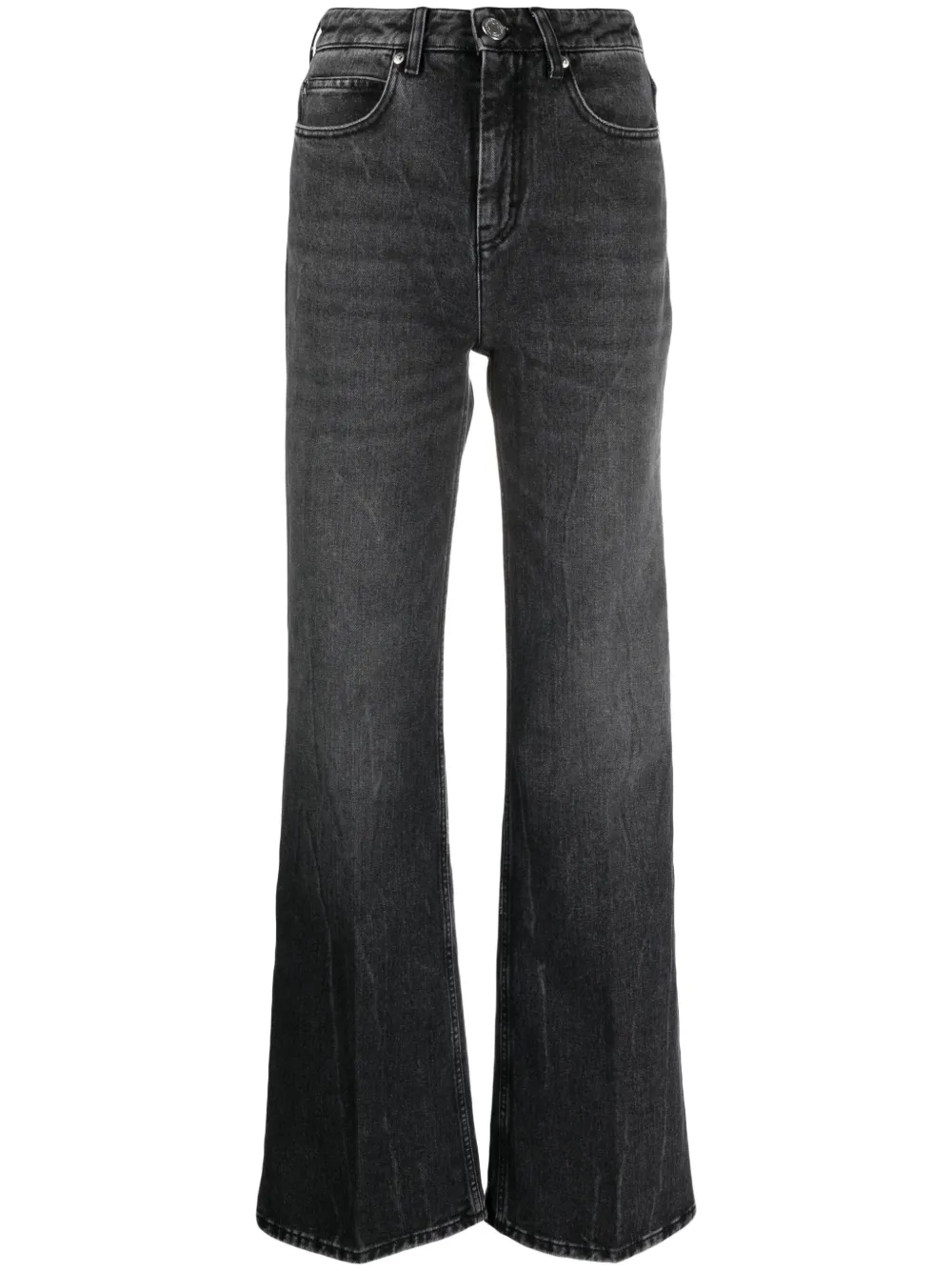 AMI Paris bootcut cotton jeans Zwart
