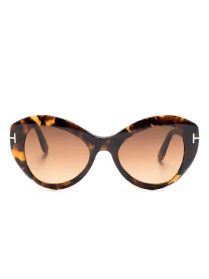 TOM FORD Eyewear キャットアイ サングラス | ブラウン | FARFETCH JP