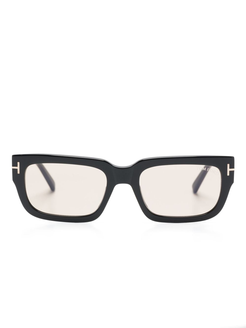 Tom Ford Rectangle-frame Tinted Sunglasses In Black