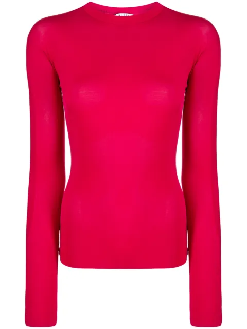 Alaïa crew-neck long-sleeve T-shirt