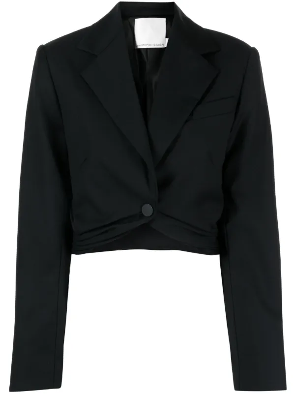 Christopher Esber Tornado Single-breasted Blazer in Black