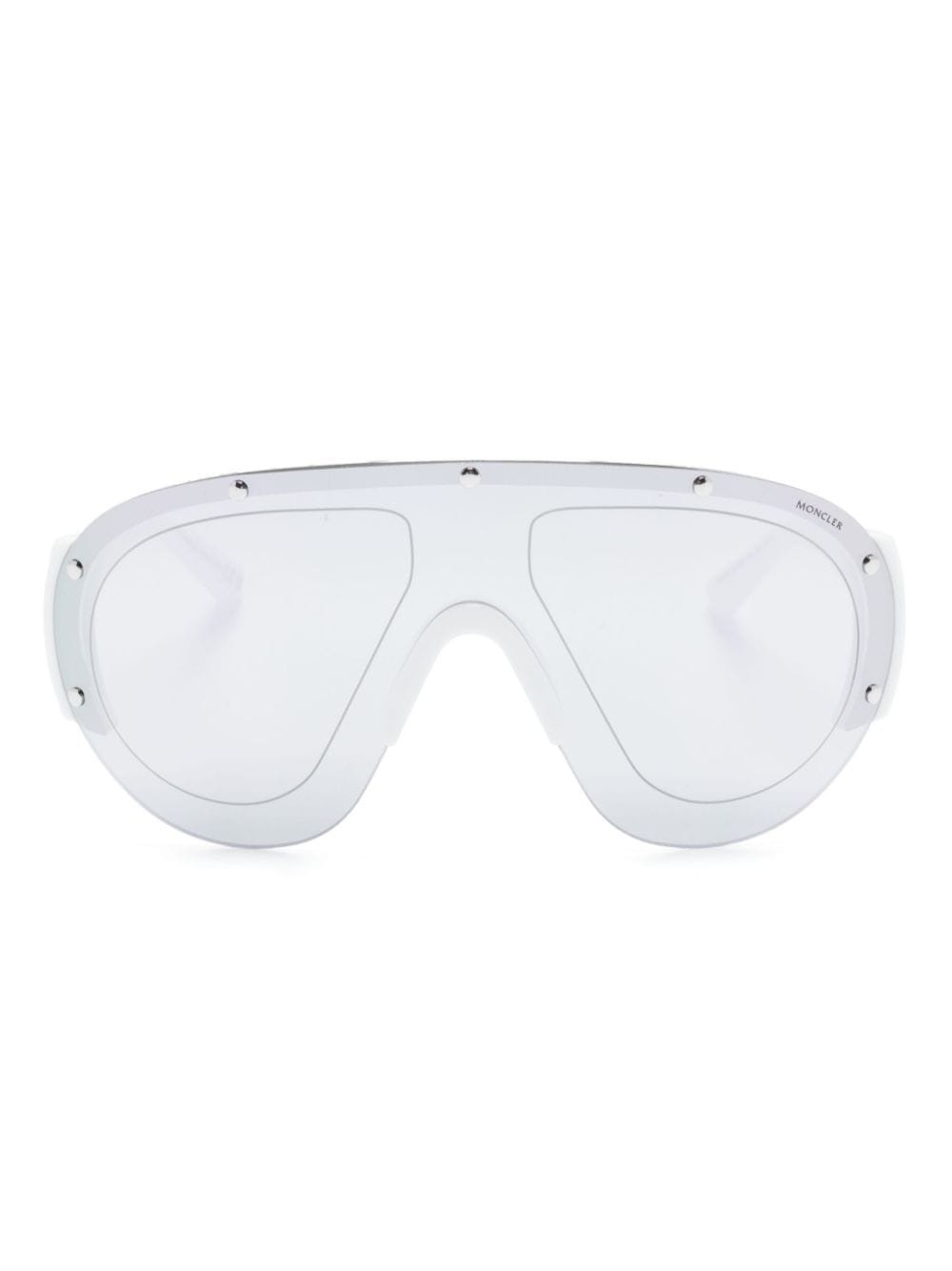 Moncler Eyewear logo-plaque oversize-frame Sunglasses - Farfetch