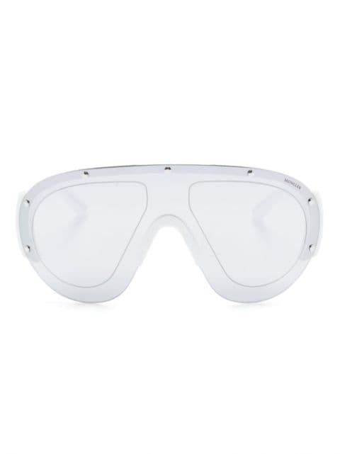 Moncler Eyewear logo-plaque oversize-frame sunglasses