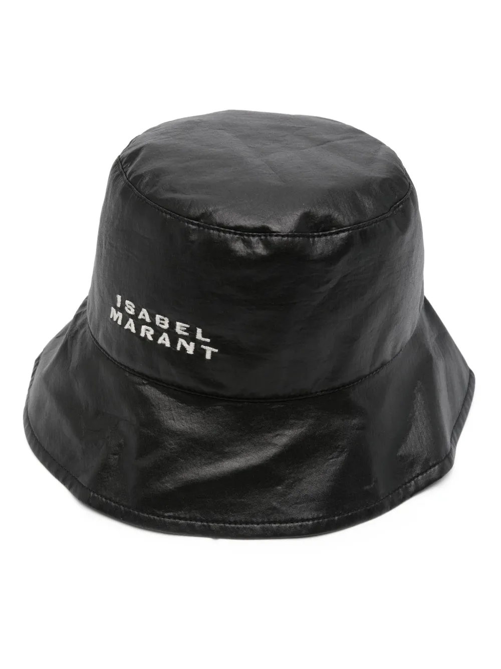 ISABEL MARANT Vissershoed met geborduurd logo Zwart