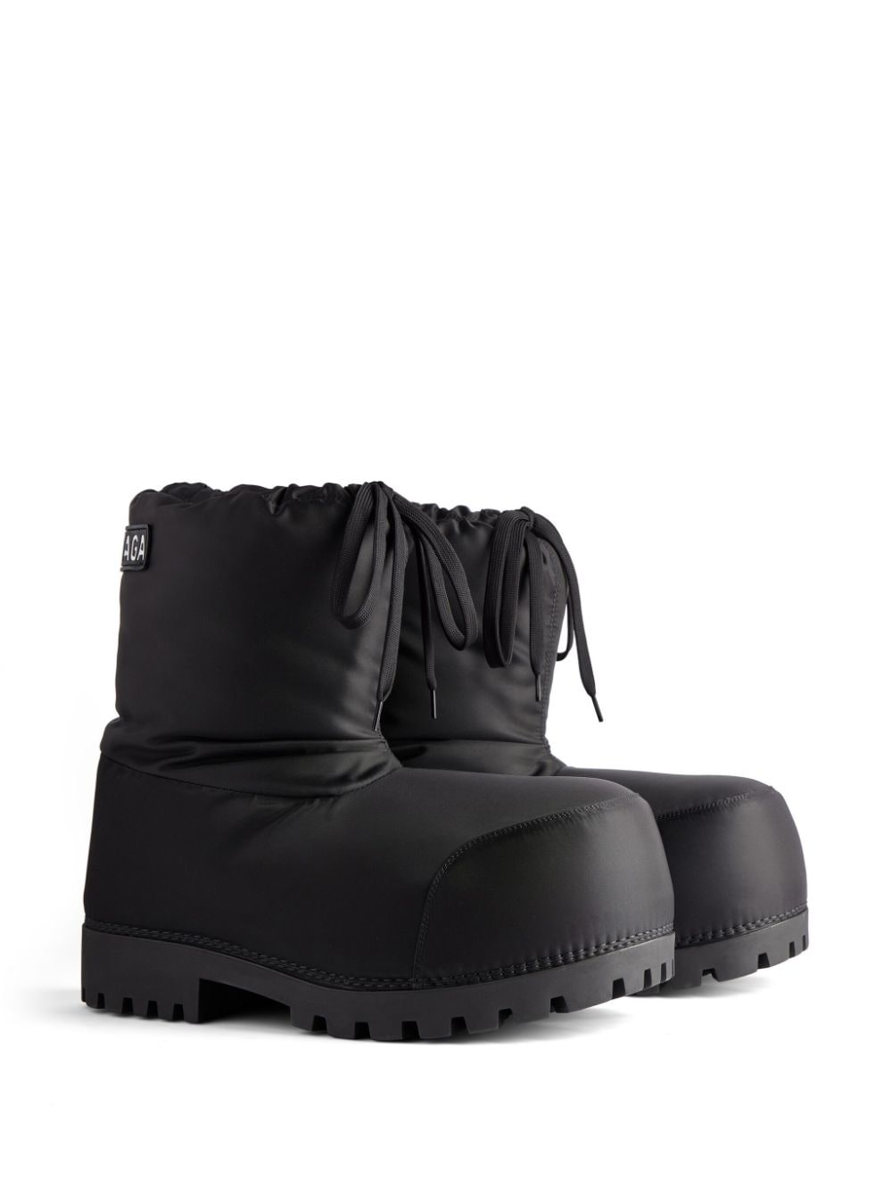 Shop Balenciaga Alaska Low Snow Boots In Schwarz