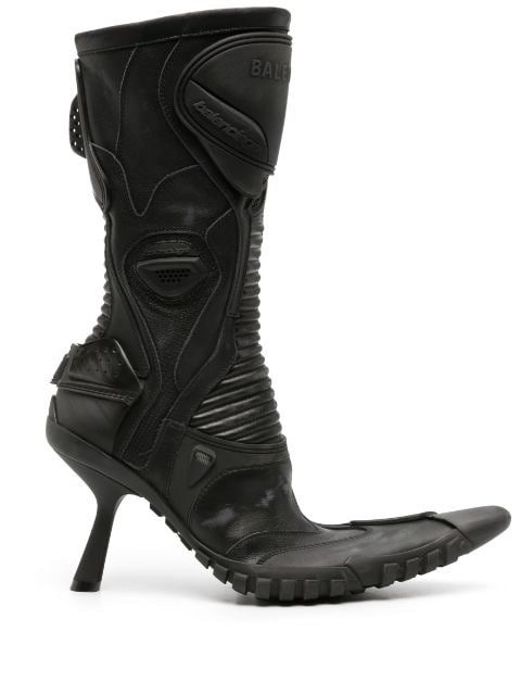 Balenciaga botas biker con tacón alto