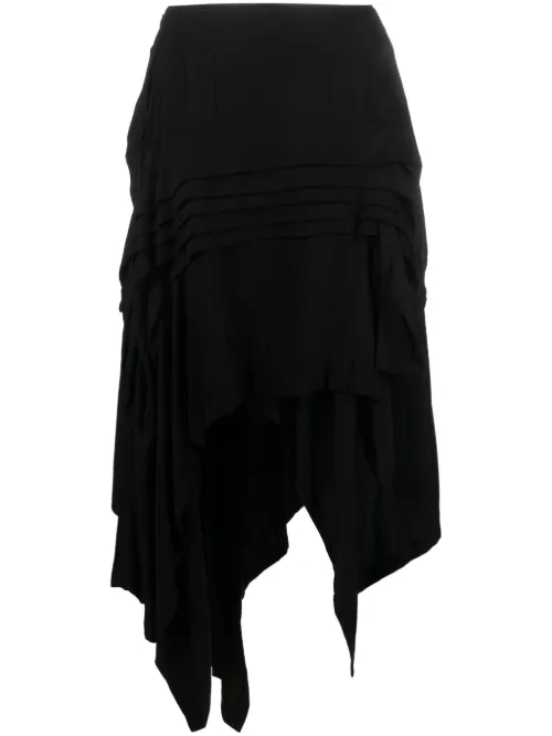 Jupe mi-longue asymétrique - Yohji Yamamoto - Modalova