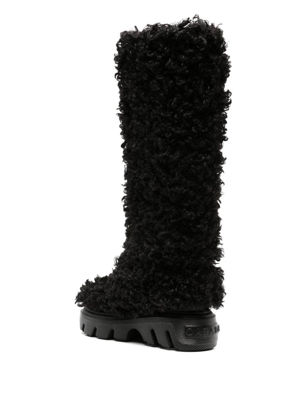 Casadei Yeti 70mm faux-shearling boots Black