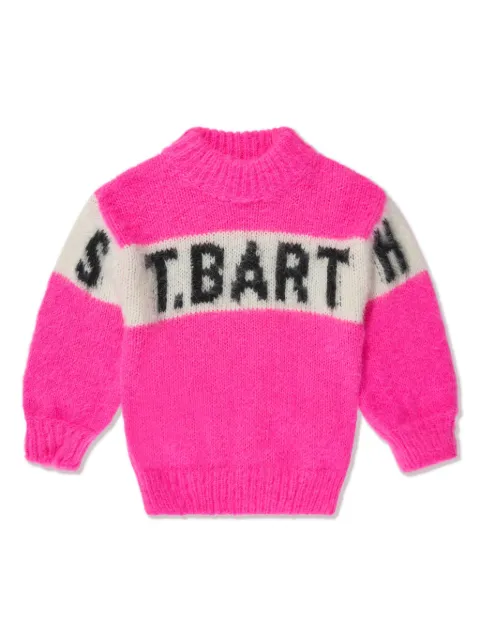 MC2 Saint Barth Kids intarsia-knit mock-neck jumper