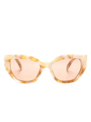 Prada Eyewear キャットアイ サングラス | ブラック | FARFETCH JP
