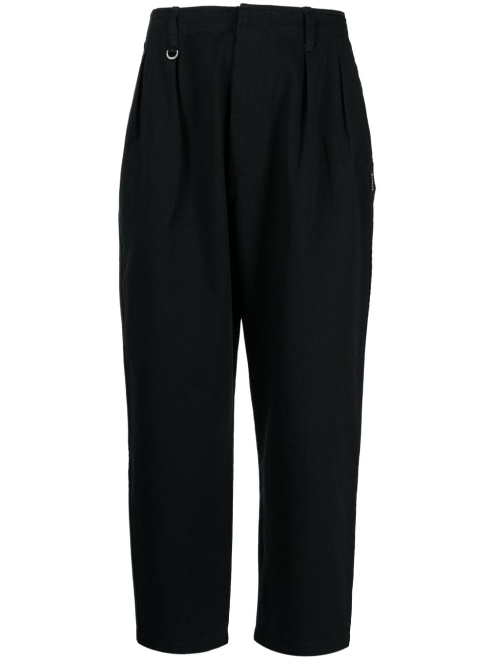 Sport B. By Agnès B. Pleated Cropped Trousers In Black