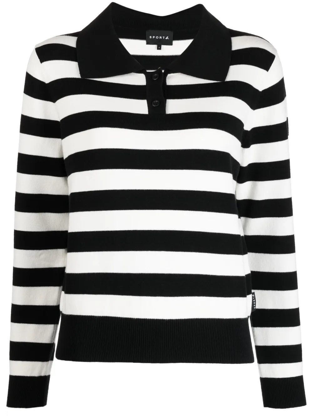 SPORT b. By Agnès b. spreadcollar Striped Jumper Farfetch