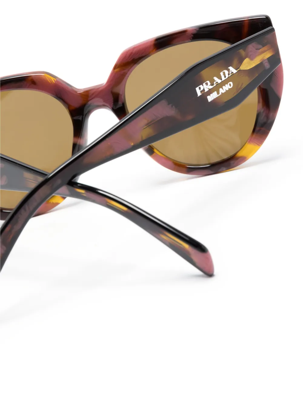 Prada Eyewear Zonnebril met cat-eye montuur Roze